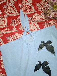 Light Blue Graphic T-Shirt