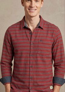 Ed Hardy Men's Striped Long Sleeve Shirt