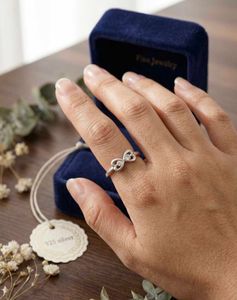 Infinity Heart 925 Silver Ring