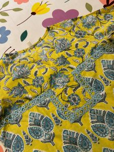 Lime Green Kurta And Dupatta