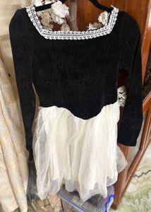 Black & White Tulle Dress