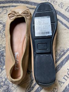 Women's Beige Ballet Flats