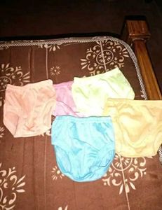 Girls Frock And Shorts Set -5 Pcs Pack