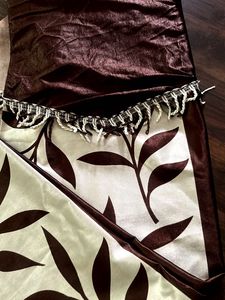 set of 2- 9 feet designed door curtains