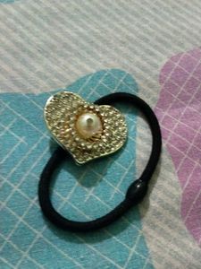 Sparkly Heart Hair Tie