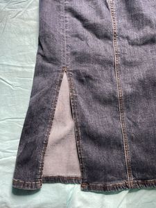 Women's Denim Maxi Skirt