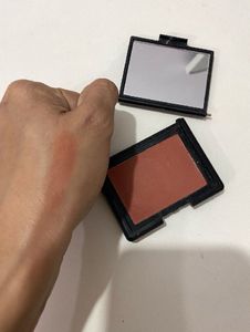 Combo of Nars blush + Huda beauty highlighter