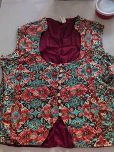 Vibrant Printed Kurta Corset