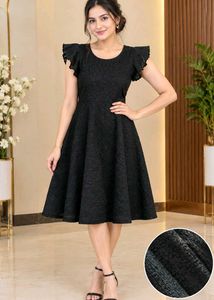Chic Black Fit &amp; Flare Dress