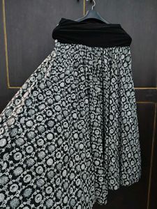 Boho Floral Print Maxi Skirt
