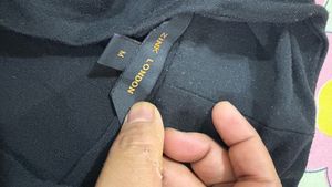 Zink London Black Lapel Shrug