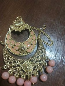Earrings with Maang Tikka Set