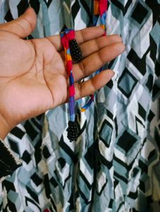 Boho Geometric Print Wide-Leg Pants