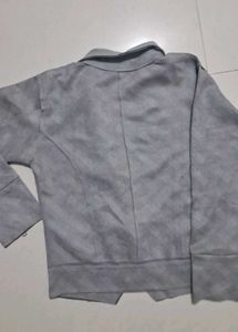 Stylish Grey Biker Jacket