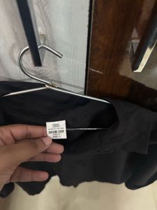 Black Formal/Casual Full-Sleeve Shirt for Women