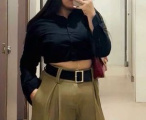 roadster crop black cut out shirt