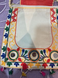 Jaipuri Embroidered Elephant Crossbody Bag
