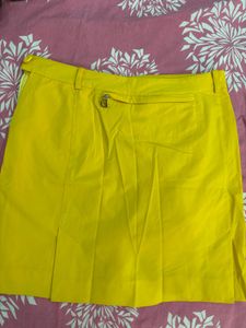 Bright Yellow Cargo Skirt