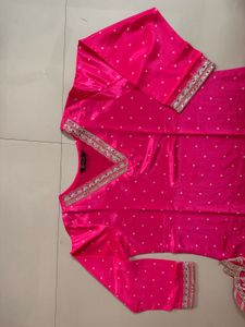 Pink Embellished Kurta Set