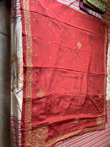 Pure Crepe Sozni handwork saree