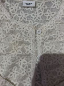 Elegant White Lace Blouse