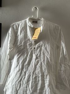 Classic White Cotton Kurta