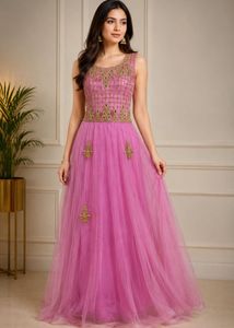 Stunning Pink Embellished Lehenga Choli