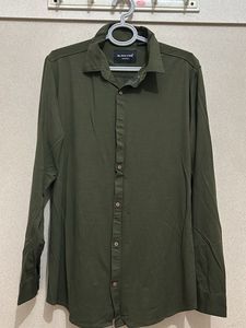 Men's Olive Green Casual Shirt