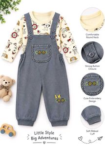 Little Style Big adventures overalls set