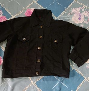 Classic Black Denim Jacket
