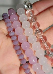 Stackable Beaded Bracelets - Pastel Tones