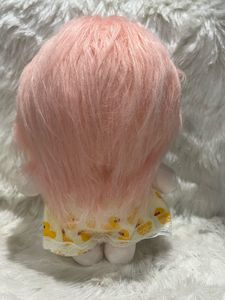 Cute Plush Doll with Duck Print Skirt