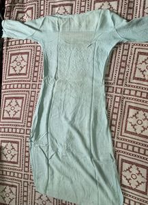 Embroidered Light Blue Kurta