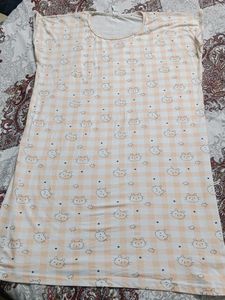 Cute Cat Print Nightgown