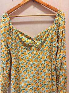 Chic Floral Print Midi Dress