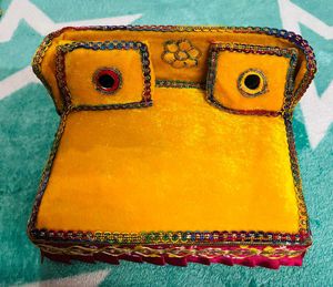 Laddu Gopal Fancy Bed With 2 Pillow