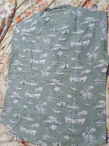 Men's Graphic Print Short Sleeve Shirt