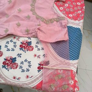 Pink Embroidered Lehenga