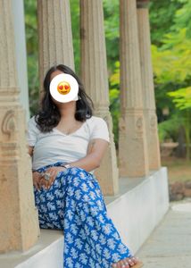 white crop top &amp; blue Maxi Skirt