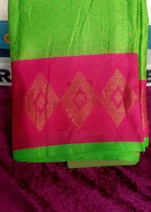 Green & Pink Saree