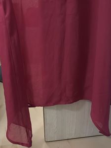 Magenta Sleeveless Blouse