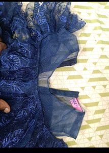 12-18 Months Girl Cute Navy Blue Party Frock