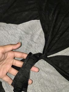 Cute Black &amp; Grey Top (size-M)