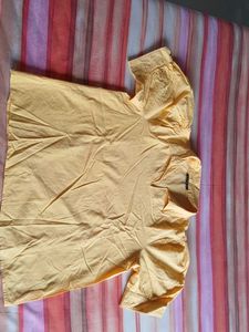 Chenistry Collared Puff Sleeve Top
