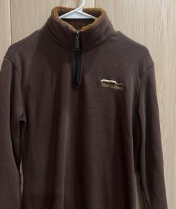 Brown Fleece Pullover
