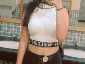 Off White Crop Top