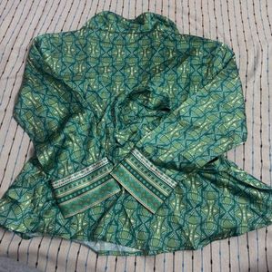 Stylish Printed Wrap Blouse