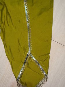 Olive Green Embellished Dhoti Pants 28 to 32