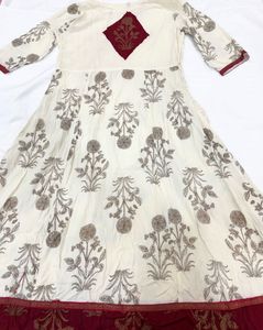 Anarkali Style Kurti with Tassels