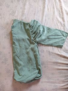 Mint Green Puff Sleeve Top